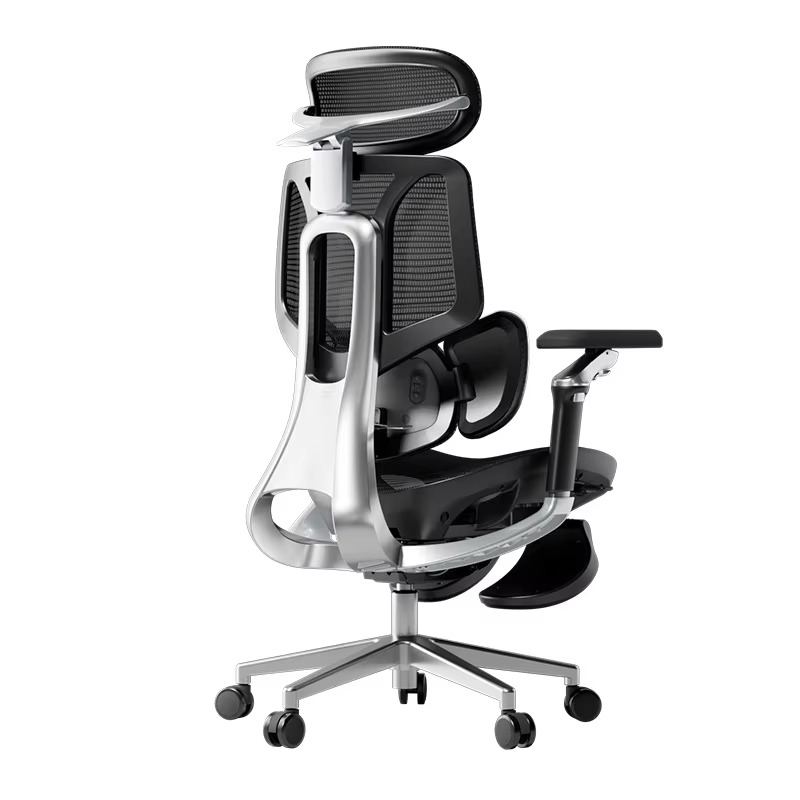 Office Tech Chair - Luxuriöser High-Tech Ergonomischer Bürostuhl mit Netzrücken