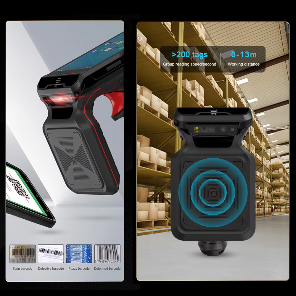Barcode Scanner 2D - 5,5-Zoll Robustes Android PDA 2D Barcode-Scanner