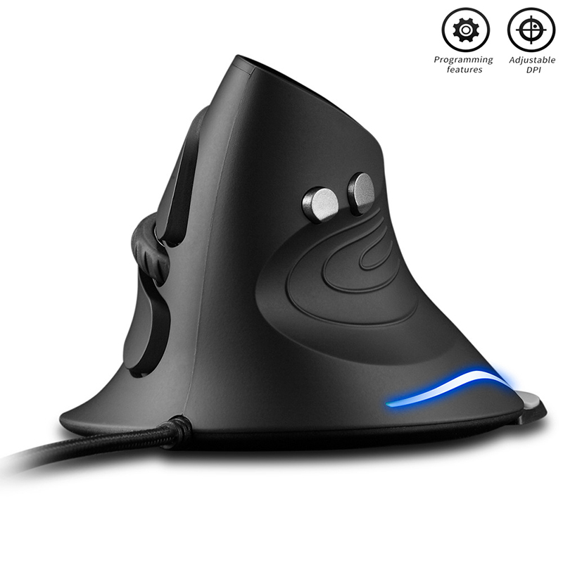 Ergonomic Mouse Vertical - Ergonomische USB-verkabelte vertikale Maus mit 3200