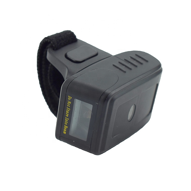 Barcode Scanner 2D - Mini-Fingerscanner 2D 2.4G Tragbarer QR-Code Barcode-Leser
