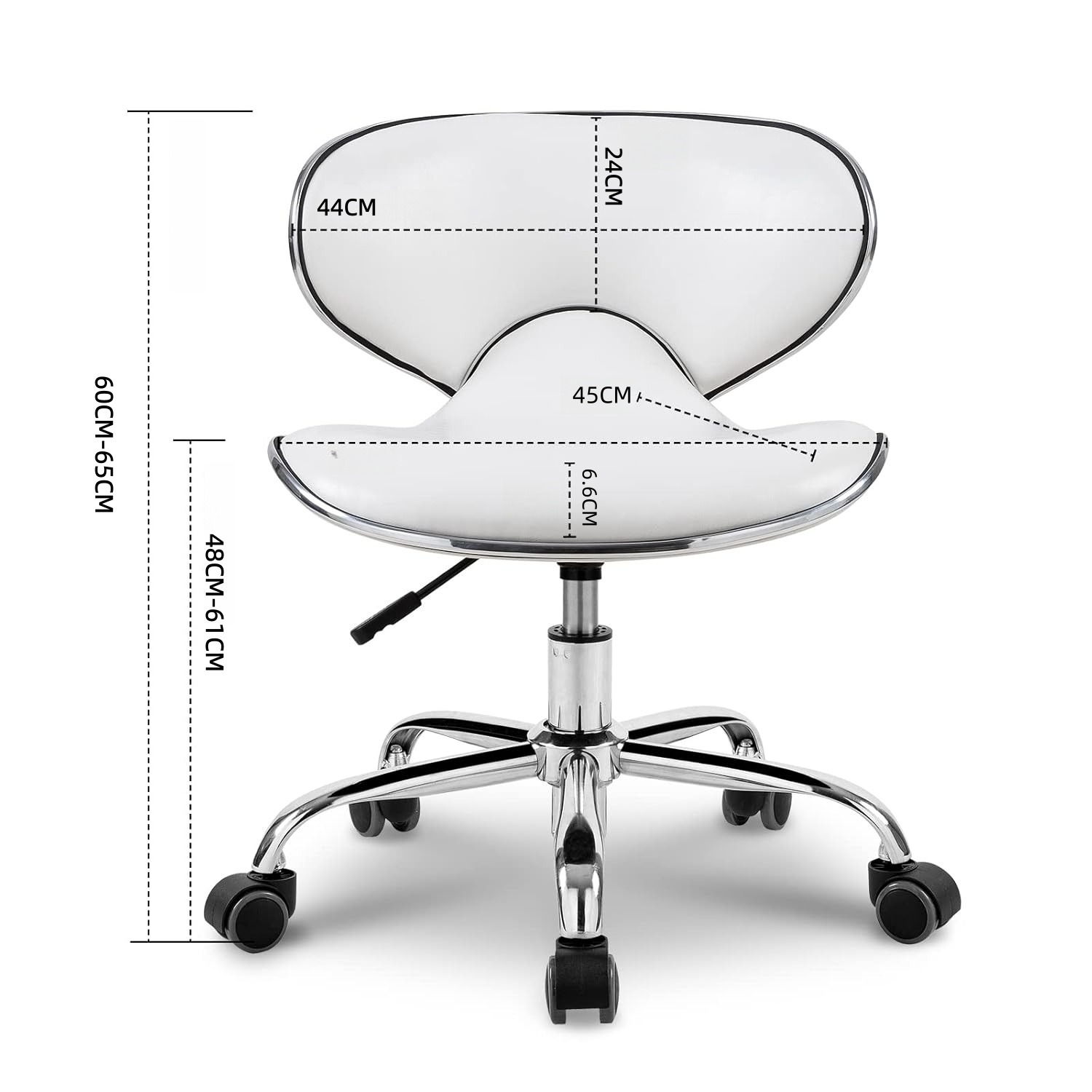 Office Tech Chair - Pediküre-Stuhl für Nail Tech, Sanduhr-Typ, ergonomische