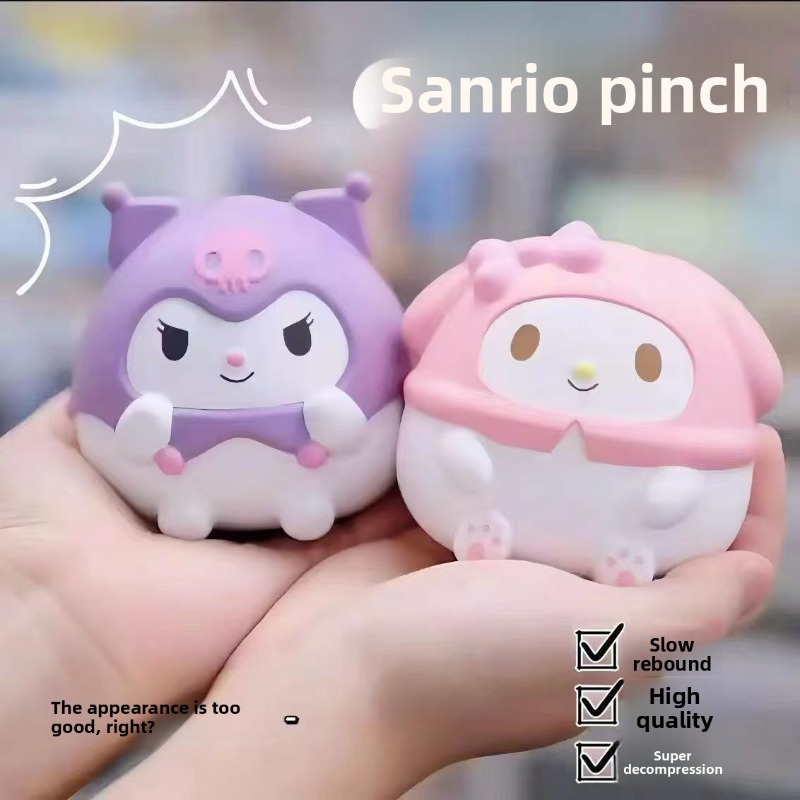 Office Tech Accessories - Kuromi-förmiges Squishy-Spielzeug, niedliches Cartoon-Stressabbau-Spielzeug mit langsamem