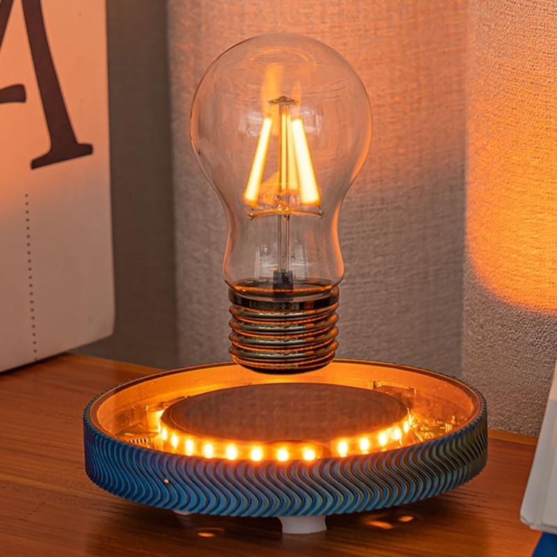 Office Tech Desk - Schwebende Kabellose LED-Glühbirne Schreibtischlampe für Einzigartige