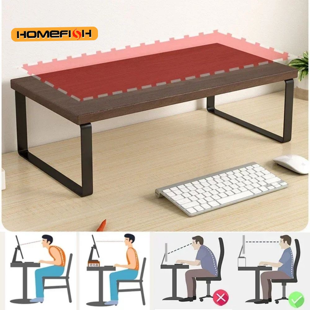 Document Holder Monitor - Computermonitor-Ständer mit Aufbewahrungsfach für Home Office