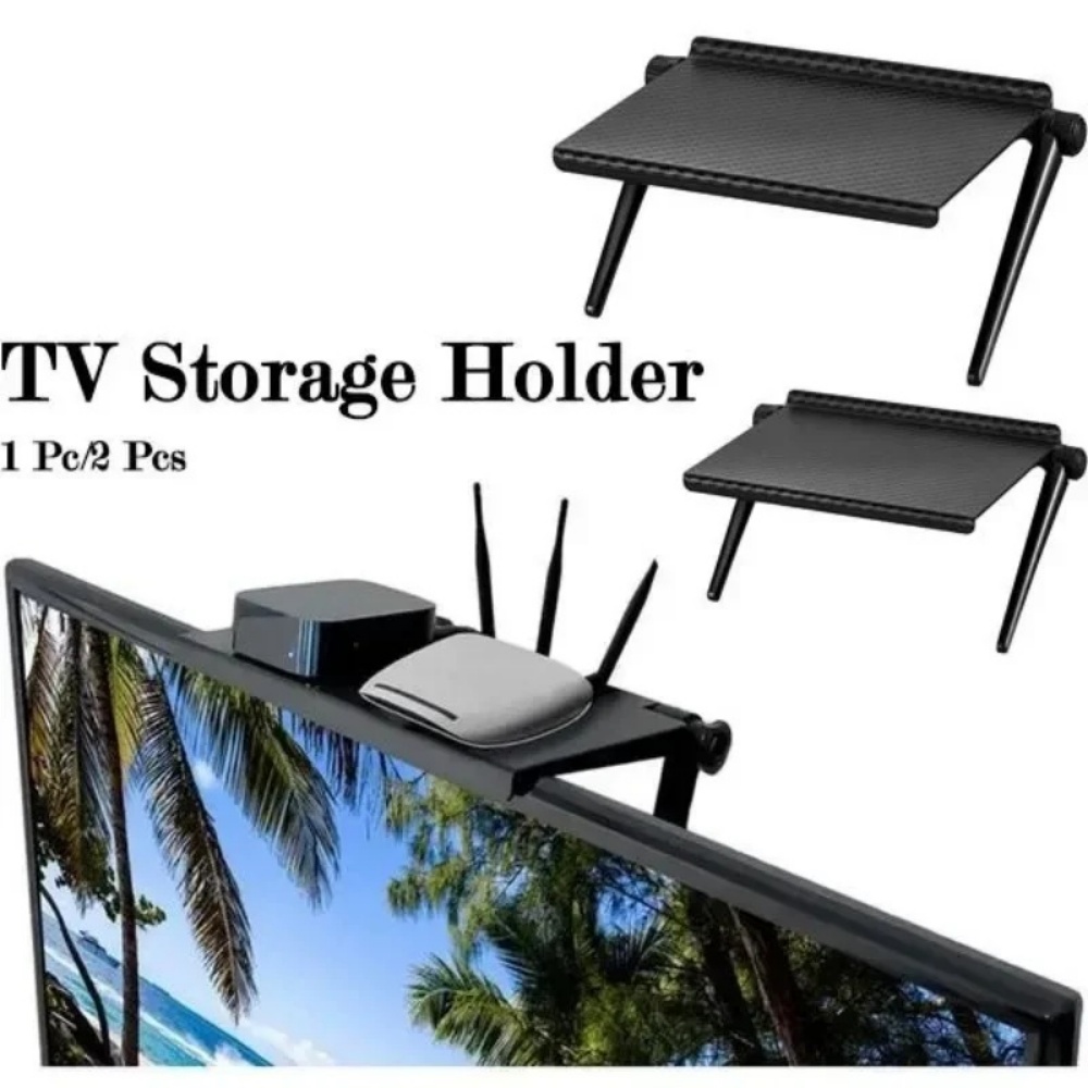 Document Holder Monitor - Verstellbares TV-Bildschirm-Regal, Computermonitor-Tischständer, TV-Rack, Router-Aufbewahrungsregal, Fernbedienungshalter