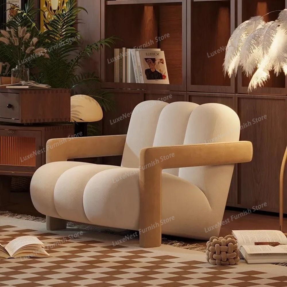 Office Tech And Space - Vintage-Design Akzentstuhl für Kleine Räume Wohnzimmer