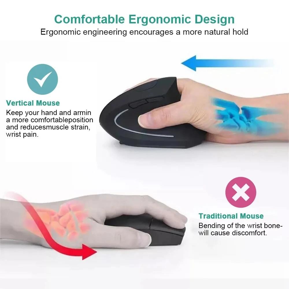 Kabellose vertikale Bluetooth- – Ergonomic Mouse Vertical Bewertung und Preis