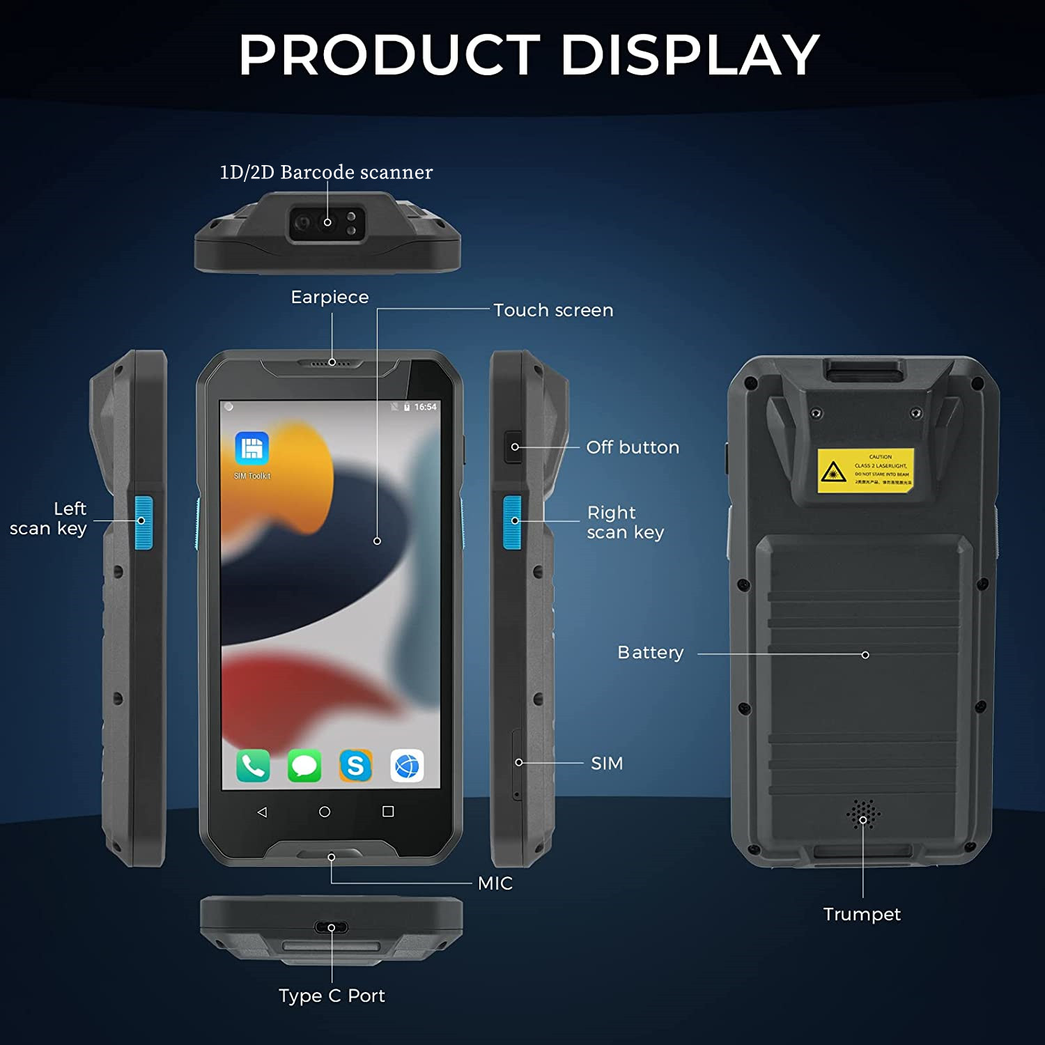 Android 9 4G Robustes Kabellos – Barcode Scanner 2D Bewertung und Preis