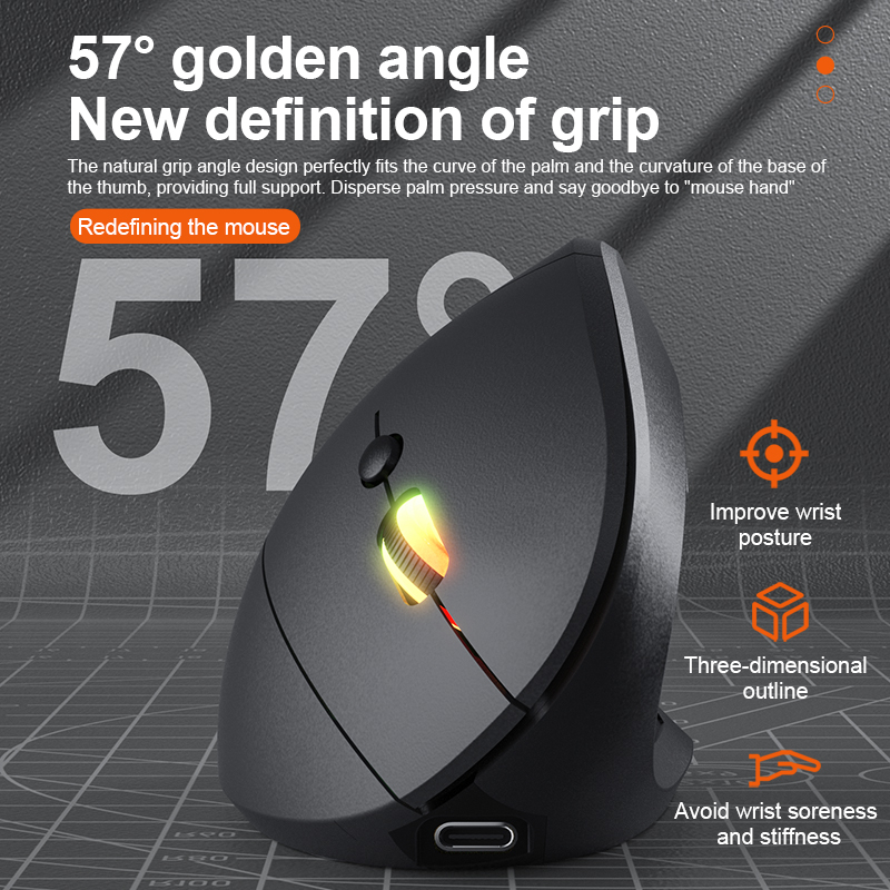 2,4 GHz Bluetooth-Funkmaus, wi – Ergonomic Mouse Vertical Bewertung und Preis