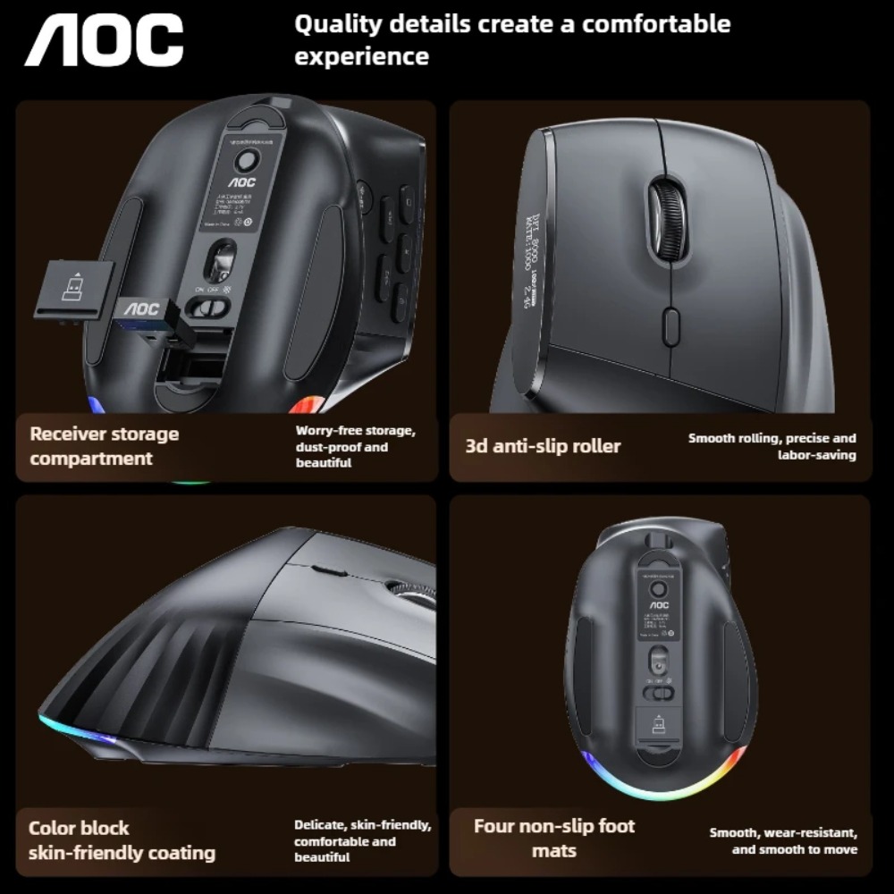 AOC GM500 Maus Smart Display T – Ergonomic Mouse Vertical Bewertung und Preis