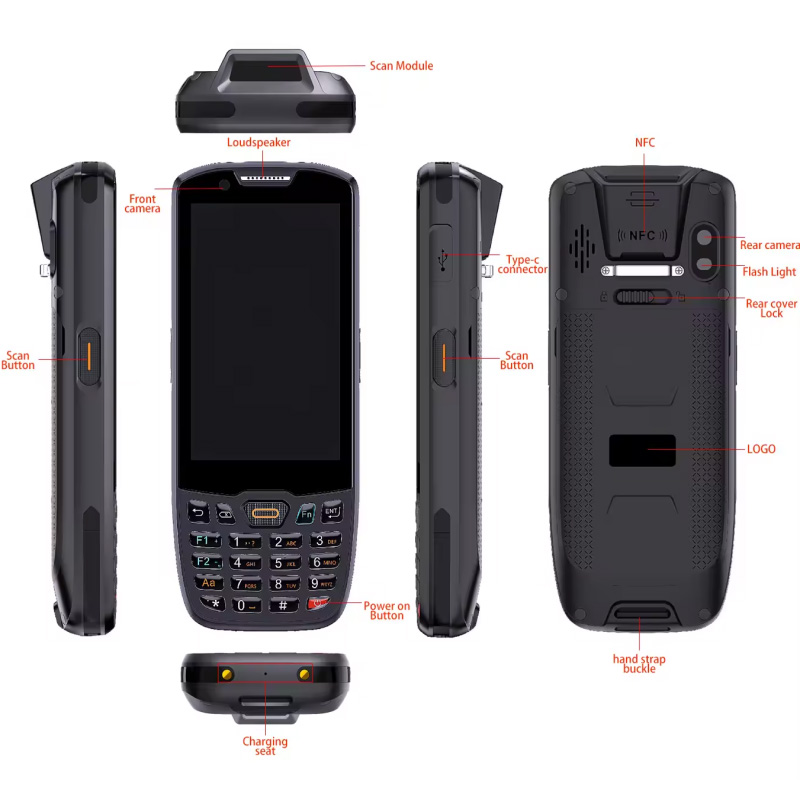 4-Zoll Mobiler PDA 1D 2D Barco – Barcode Scanner 2D Bewertung und Preis