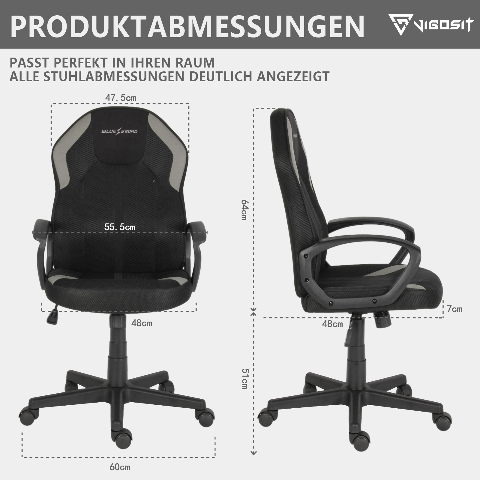Vigosit Ergonomischer Bürostuh – Office Tech Chair Bewertung und Preis