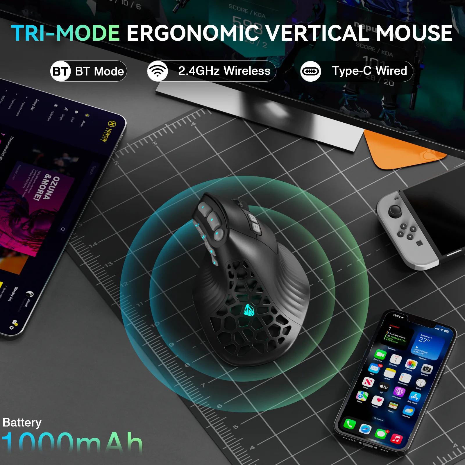 SOLAKAKA E9 Pro MMO Vertikale  – Ergonomic Mouse Vertical Bewertung und Preis
