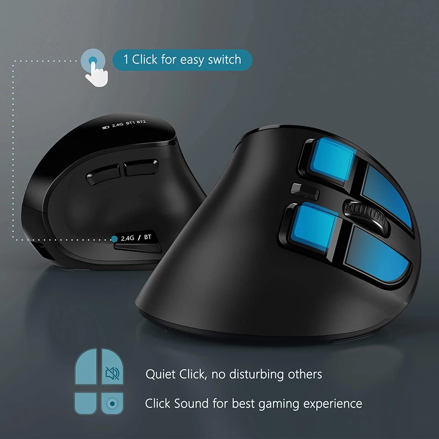 Seenda Vertikale kabellose Mau – Ergonomic Mouse Vertical Bewertung und Preis